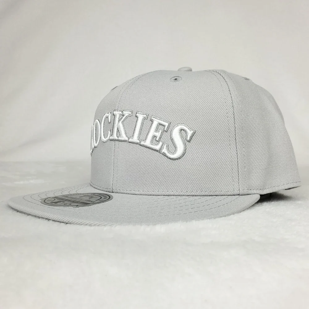Colorado Rockies Mitchell‎ & Ness MLB Fitted 7 3/4 Liberty Fit Hat Cap Gray NWT